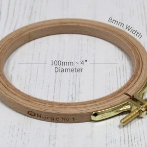 Nurge embroidery hoop 100mm = Approx 4" - 8mm in depth